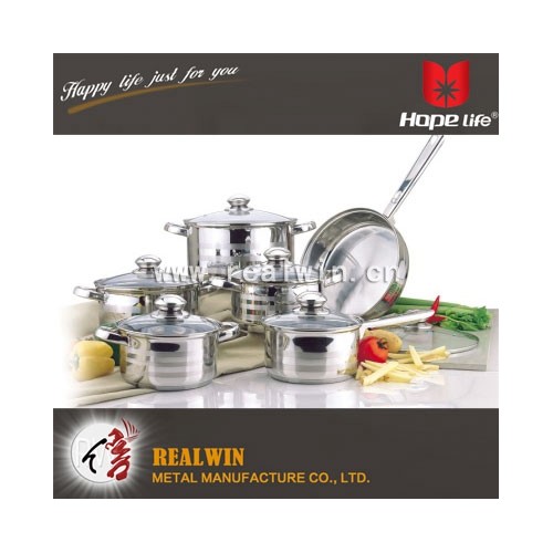 12件套不銹鋼鍋